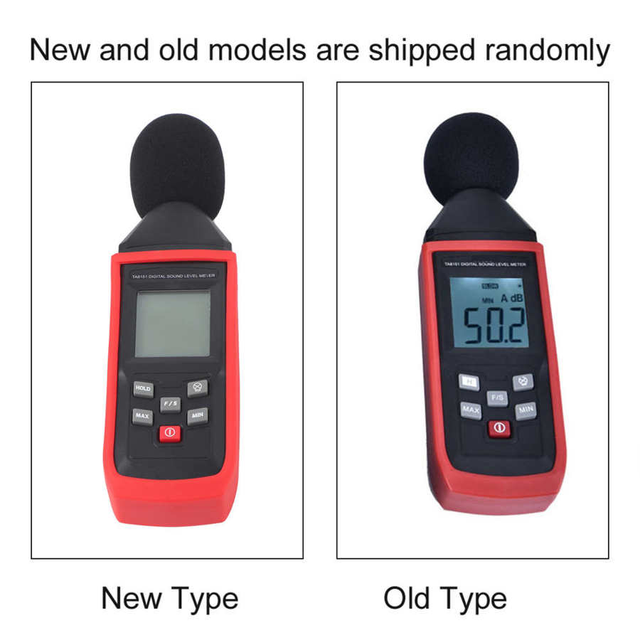 TA8151 LCD Digital Sound Level Meter Noise Detect Tester Data Decibel Measurement 30-130dB