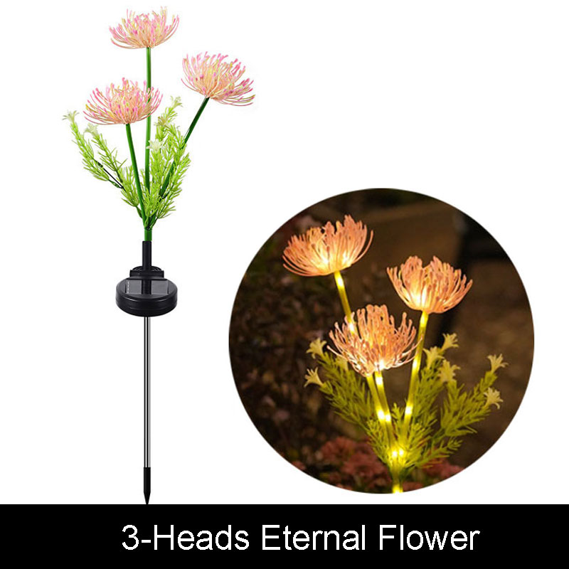 LED Simulation Butterfly Sunflower Outdoor Solar Light Garden Summer Landscape Lighting Camping Wedding Party Decor Lawn Lamp: Warm White