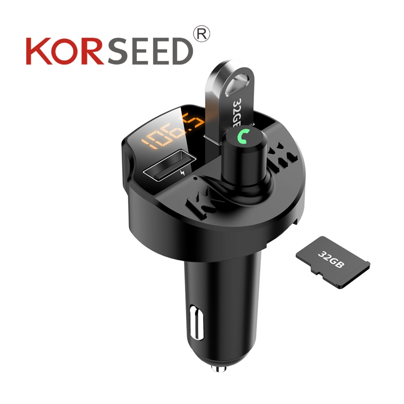 5.0 Bluetooth Adapter 2 Port USB Car Charger Lighter Slot Phone Charging FM Transmitter Car MP3 Player Bluetooth Receiver