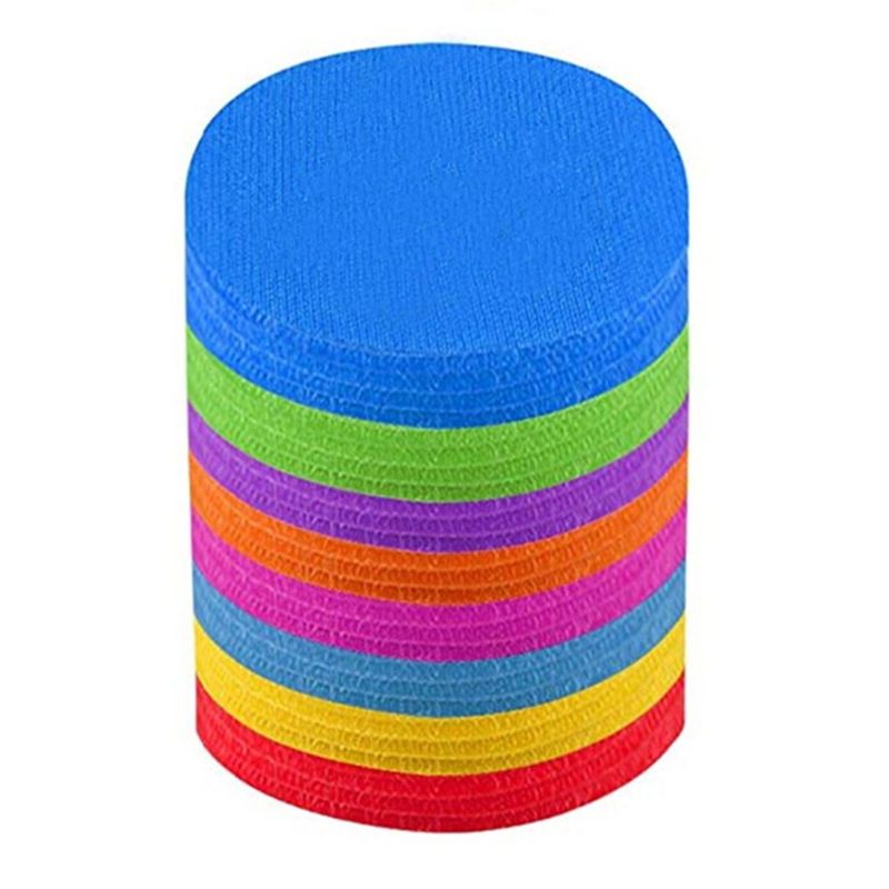 Markér markering af sit siddende tæppepletter for at uddanne, pak  of 30 tæppecirkler markørprikker til børnehave, børnehave og elementær