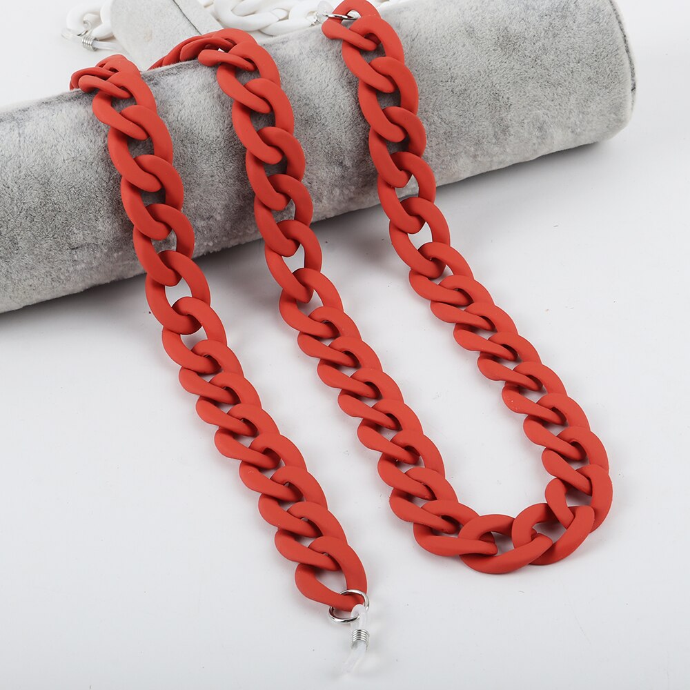 Matte Farbe Acryl Sonnenbrille Ketten Für Frauen Männer Lesebrille Ketten Brillen Kabel Halter Neck Kette Strap Lanyard: mehrfarbig