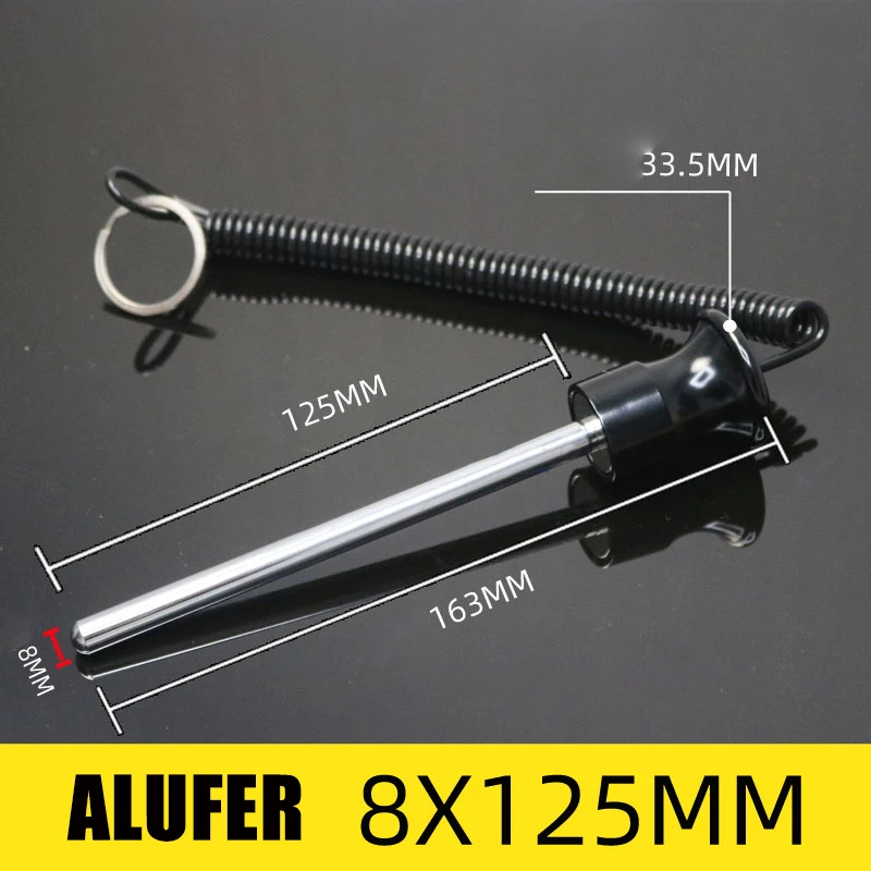 Magnetische bout Gym krachtapparatuur Gewichtsplaat Aanpassing Riemlijn Magnetische plug Pin Hoofd Fitnessapparatuur Accessoires: Zilver