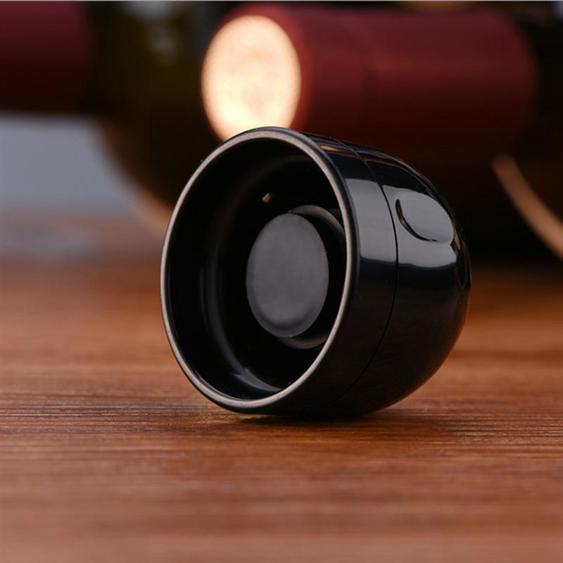 2 pièces Mini bouchon de bouteille de Champagne de vin mousseux ABS Durable de alimentaire noir