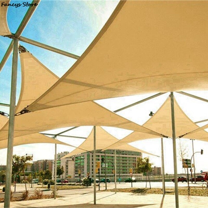 3M Triangle Sun Shade Sail Canopy For Block Sun Shelter For Outdoor Facility Activities Backyard Awning Swimming Pool Villa