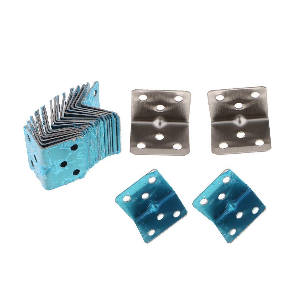 Stainless Steel Shelf Support Corner Brace Angle Bracket Code 20pcs