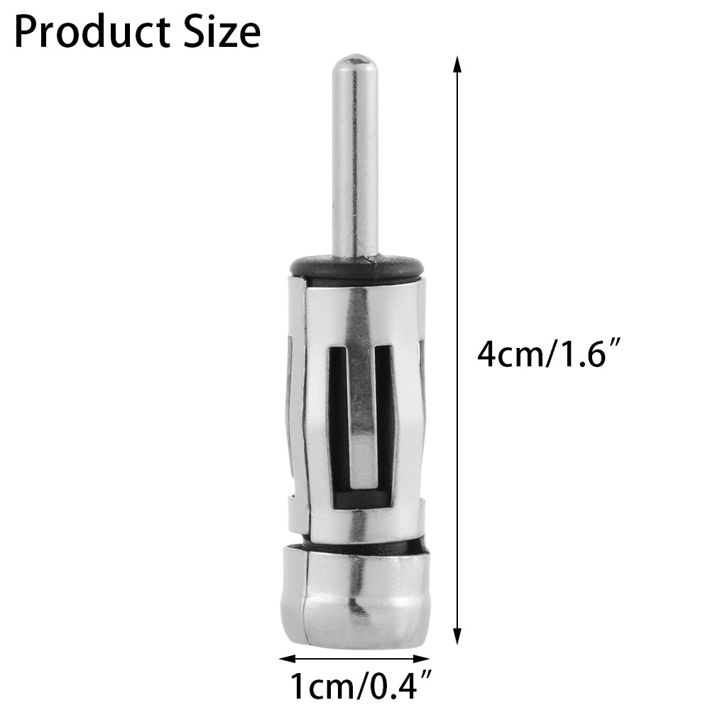 1PC samochodów radio stereofoniczny adapter anteny ze stopu materiał automatyczny ISO na hałas złącze wtyczka antenowa samochodu radio stereofoniczny akcesoria samochodowe