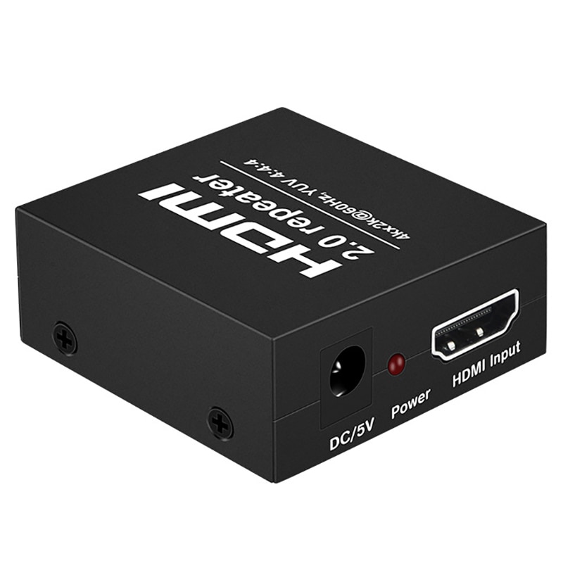 4k x 2k 2.0 hdmi repetidor hdmi extensor 4k 60hz 4:4:4 hdmi cabo adaptador amplificador de sinal impulsionador sobre o sinal hdtv até 25m