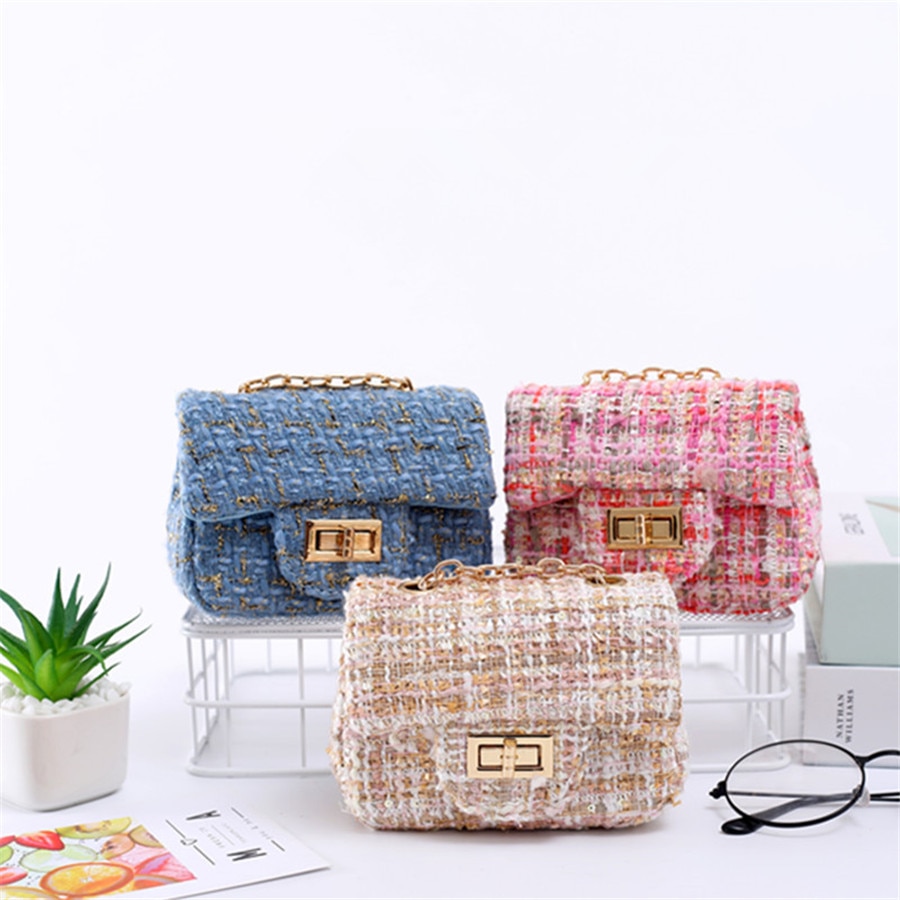 Bolso de hombro Mini de 12cm para niños, bolso de lana rosa de alta gama, cartera para y chico para noche para , Popular bolso de invierno para niños