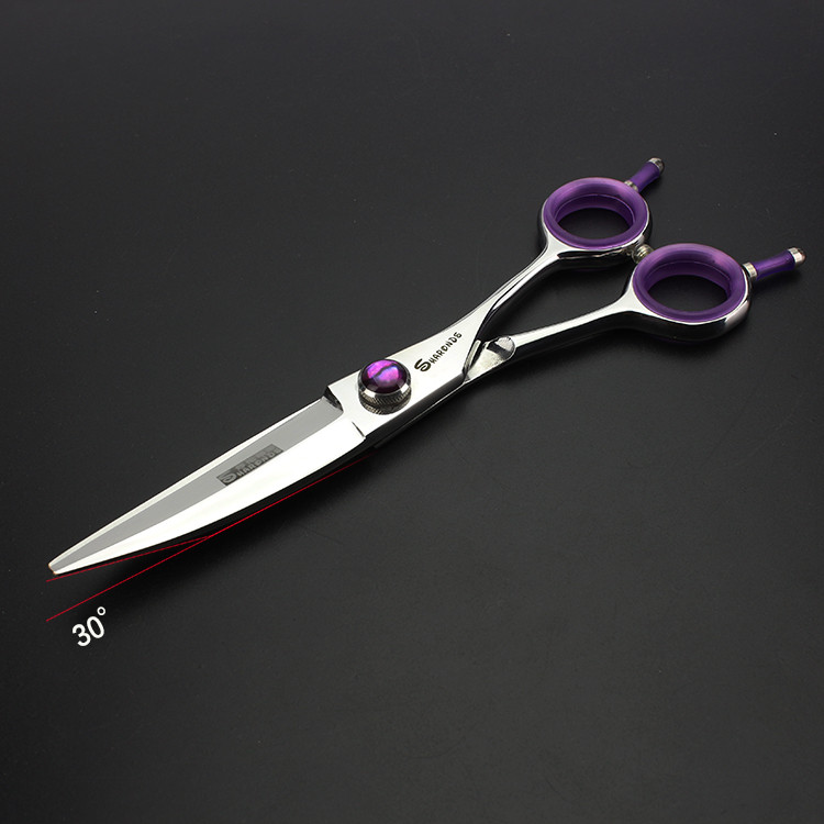 SHARONDS 6 Zoll Haarschere – Japanische 440C Edelstahl-Schere Für Friseure & Zu Hause, Lila