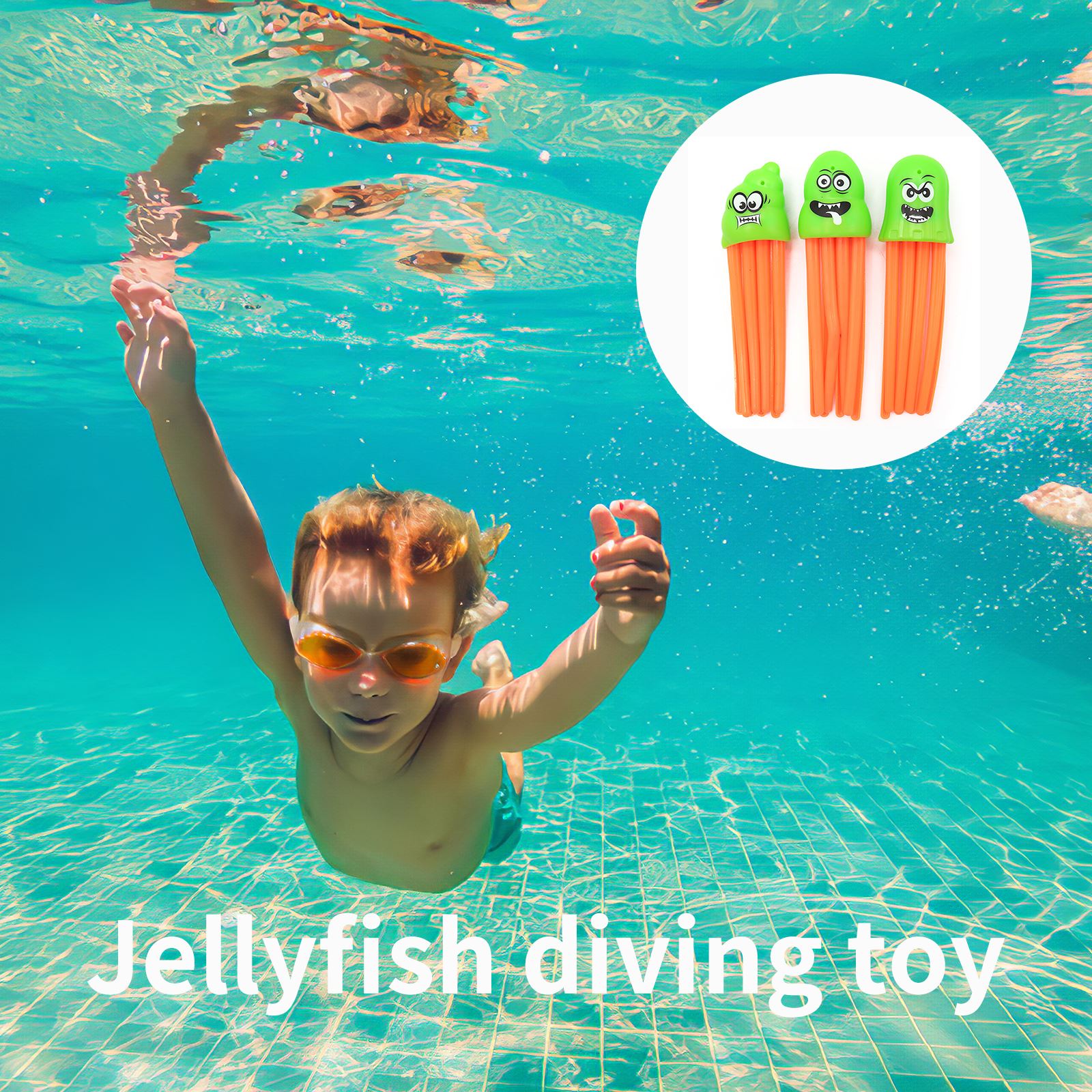 6Pcs Grappige Octopus Duiken Speelgoed Sterk Treinen Hun Duiken Vermogen Tijdens Spelen Plastic Pool Dive Duiken Game Zomer Paddle speelgoed