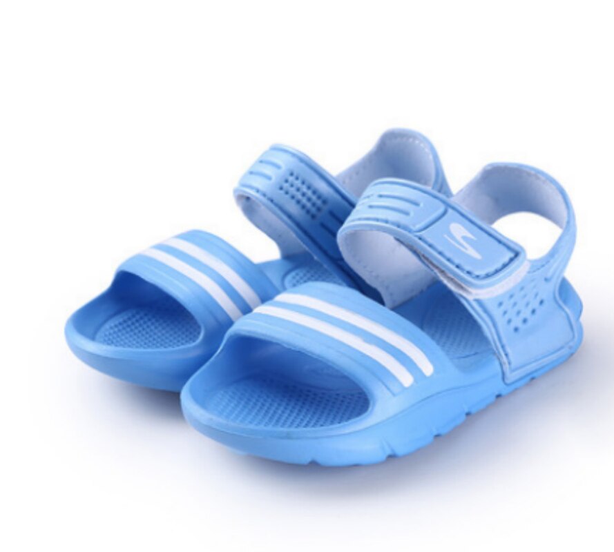 1 par afslappede børn børnesko baby dreng lukket tå sommer strandsandaler flade mor børn børnesko sandaler