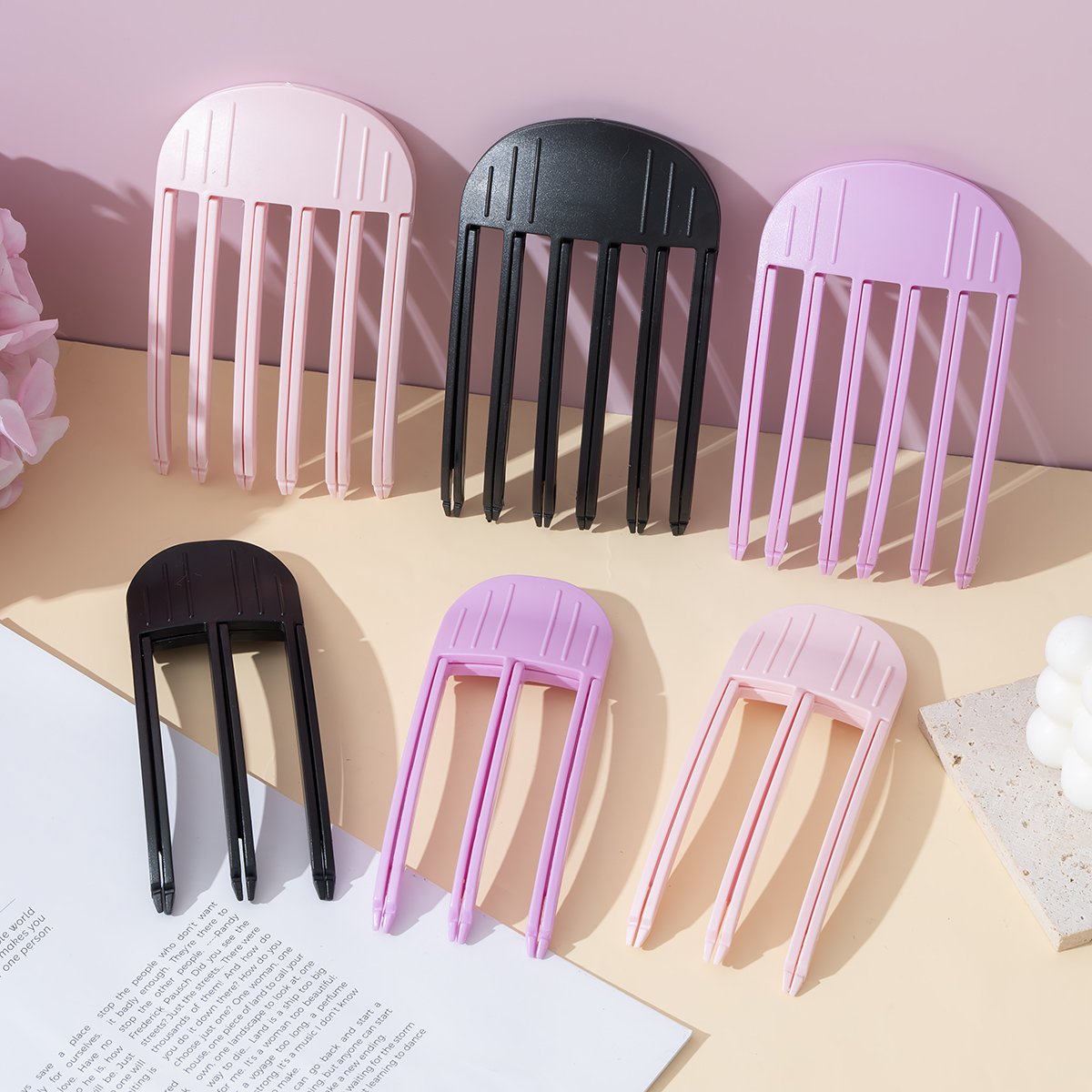 Fluffy Hairpin Curling Bangs Clips Hair Roots Volumizing Hair Clips Women Curling Fixed Shape Clips Volume Hair Roller: Dark Khaki