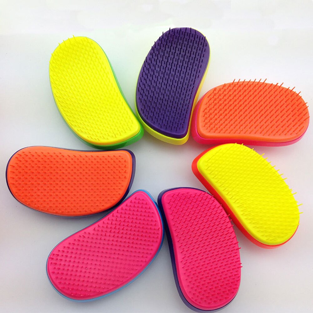 Peigne de coiffure Portable, peigne lisse, Massage du cuir chevelu, outils de coiffure, soins pour réduire la perte de cheveux courte