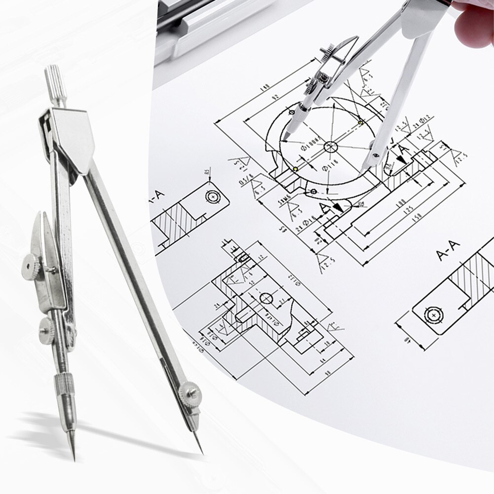 Student Math Drawing Mathematical Geometry Tools School With Core Easy Use Stationery For Circles