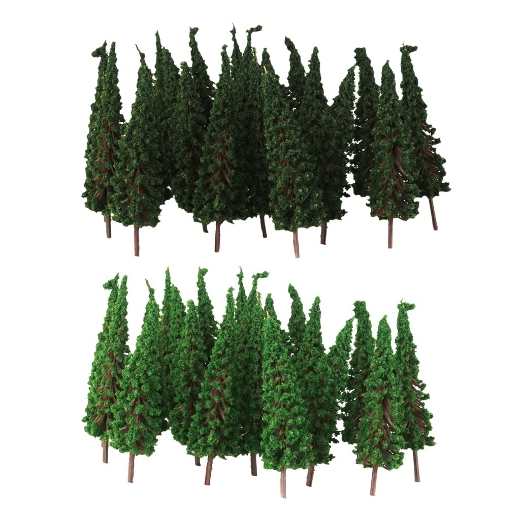 100 Stuks Pagode Bomen Model Trein Spoorweg Landschap Layout 1:100 Voor Diorama