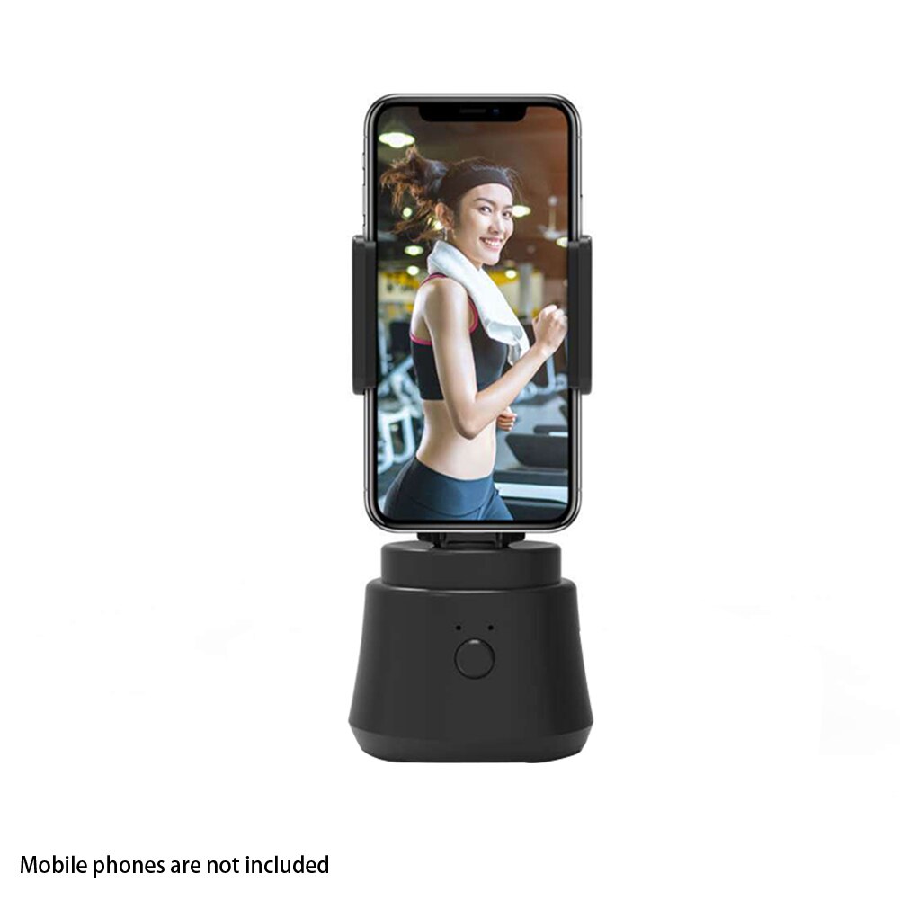 Intérieur extérieur pour Smartphones Rotation de 360 degrés stabilisateur de cardan de tir intelligent universel photographie compte à rebours montage de la caméra: Black / Round