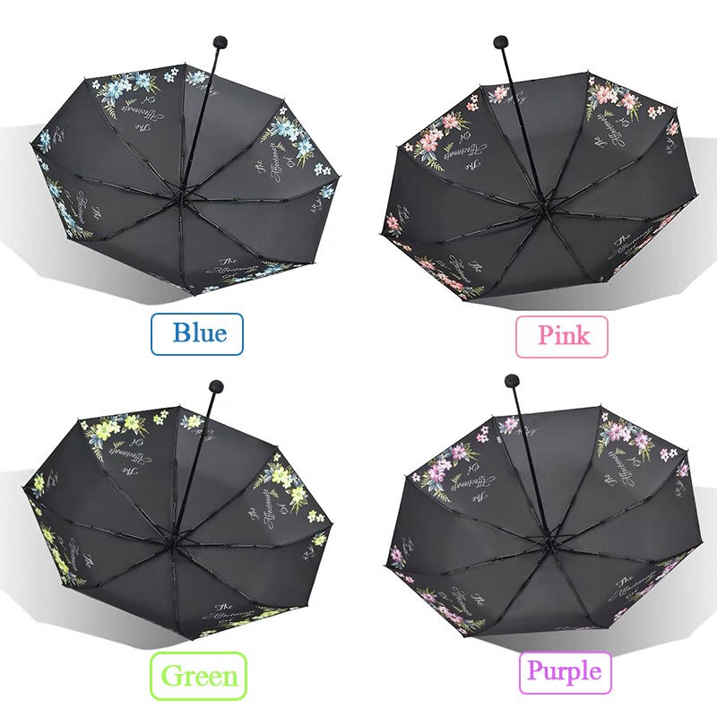 Paraguas de la mejor china para mujer, sombrilla plegable Anti-UV, a prueba de viento, de viaje, de