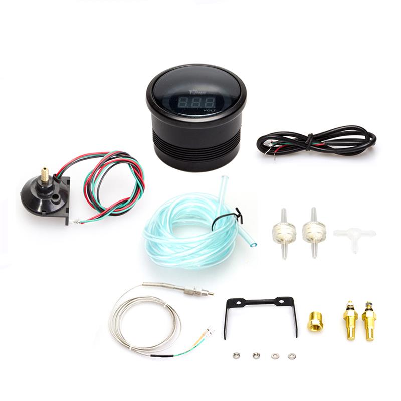 Tacómetro digital ahumado automático para coche, medidor de rpm de 2 pulgadas, 52mm, 12V, 0 ~ 10000 RPM, 20 luces LED, tacómetro 6230