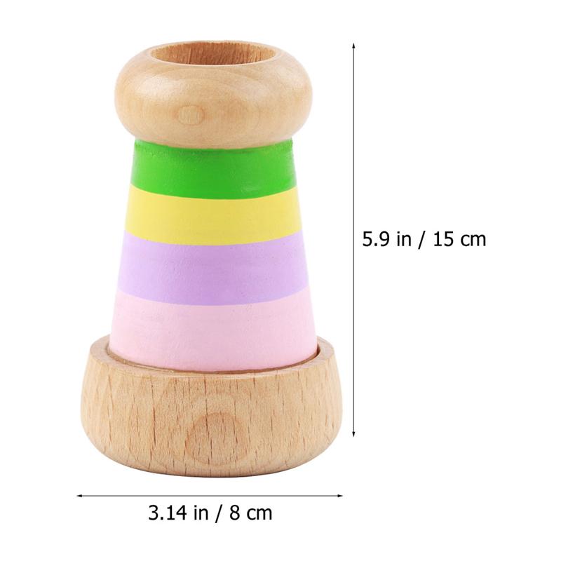 2pcs Wooden Interesting Funny Kaleidoscope Kaleidoscope Playthings Kaleidoscope Toys