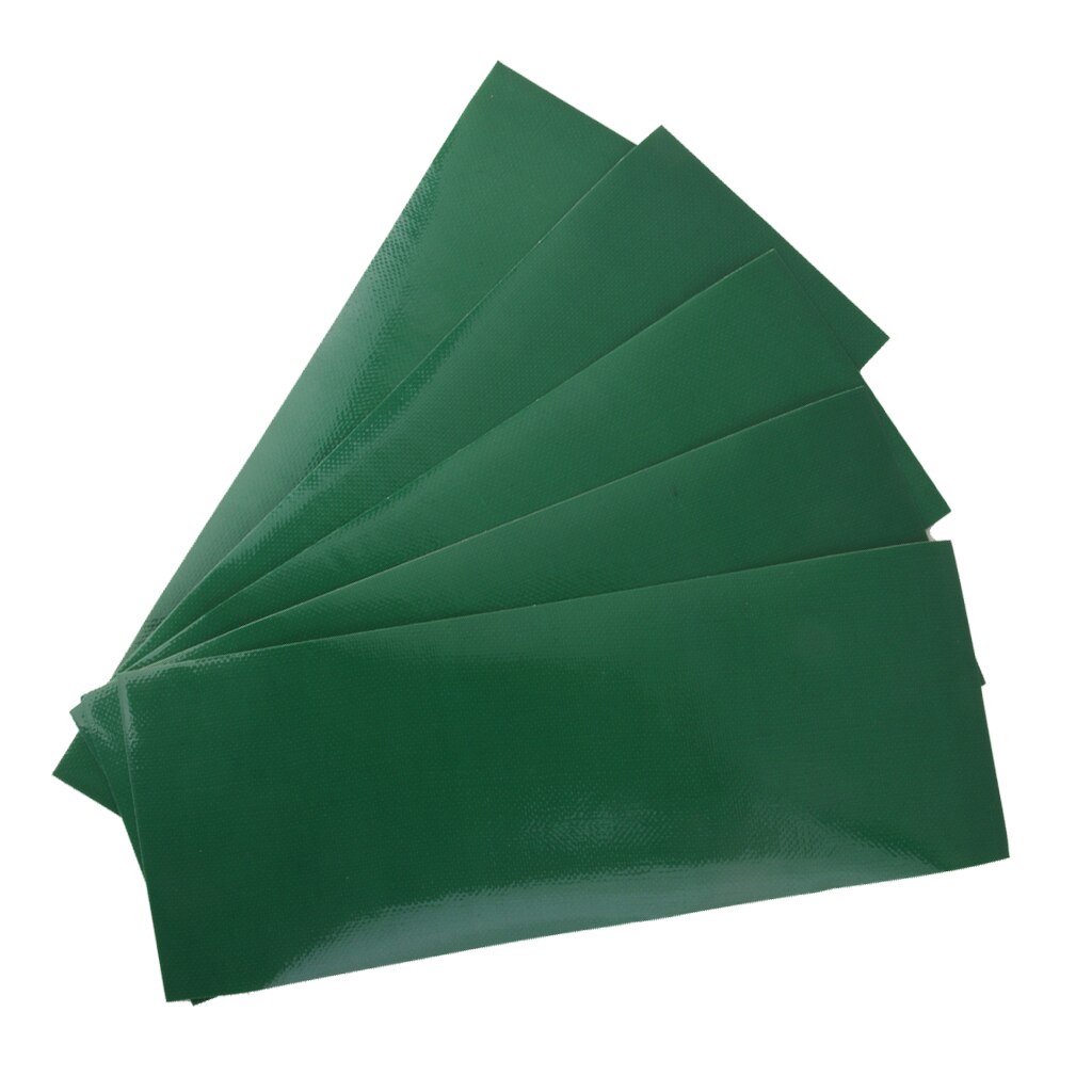 5Pcs Tent Reparatie Canvas Luifel Zeil Vliegers Waterdichte Zelfklevende Patches Tape Kit: Green