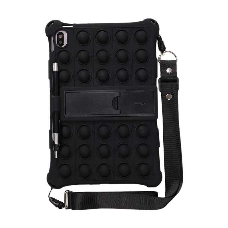 For Tablet Nokia T20 T 20 10.4" Case Soft Silicone Protective Stand Cover For Funda Nokia T20 TA-1392 TA-1394 Tablet Kids: Black-SP