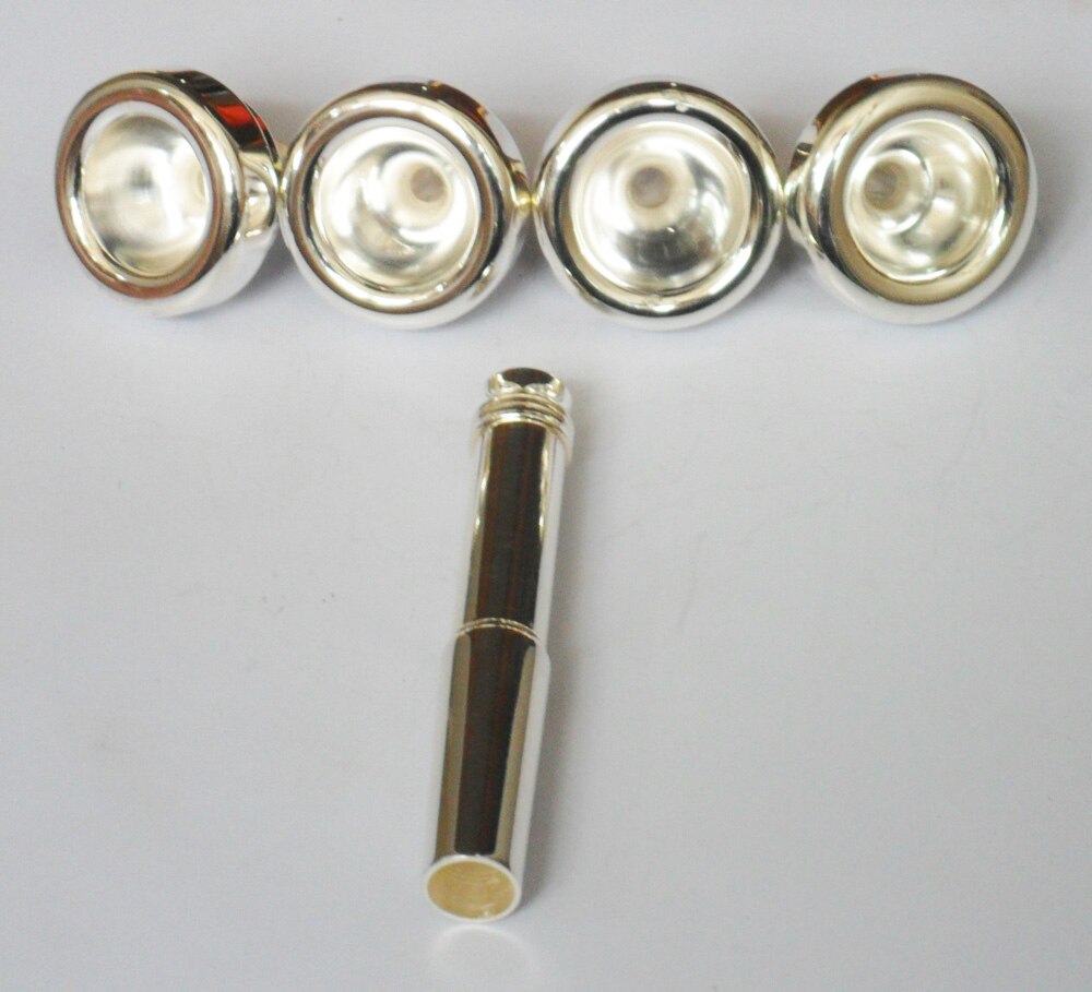 Trompete Mundstück Set Silber Überzogene 4 Größen ... – Vicedeal