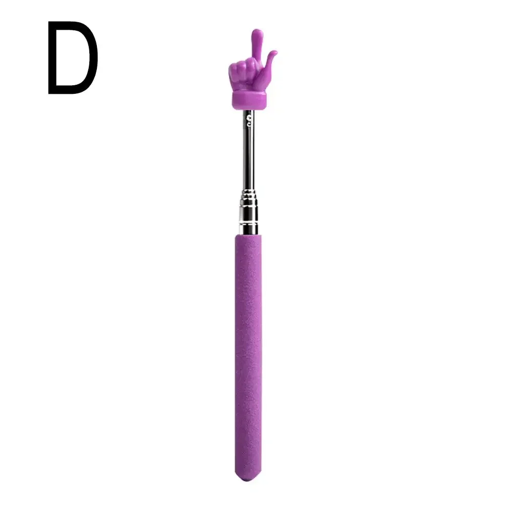 Retractable Teacher Pointer Finger StainlessSteel Telescopic School Teaching Pointer Stick Teacher Supplies for Classroom: Pink