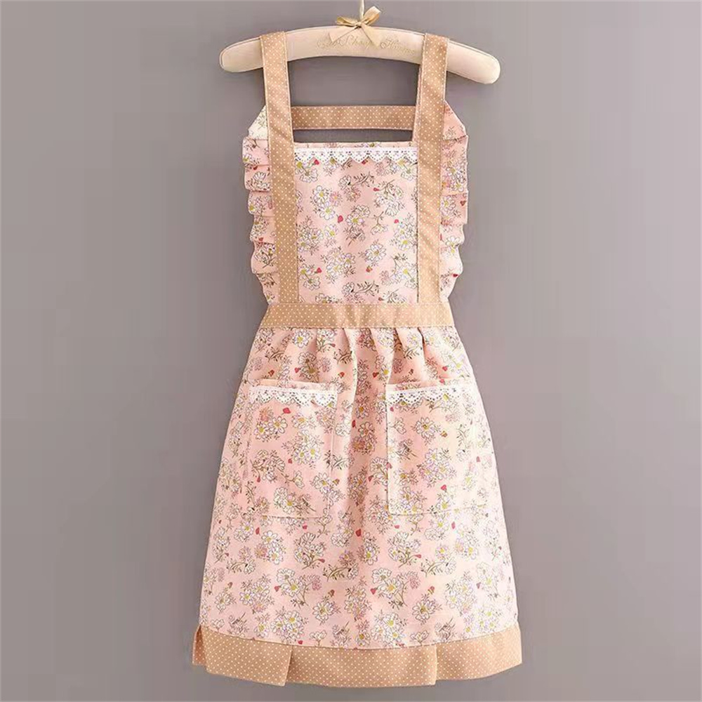 Delantal japonés para mujer, vestido de mucama con pretina, ropa de trabajo para restaurante y cocina, monos de café: Morado