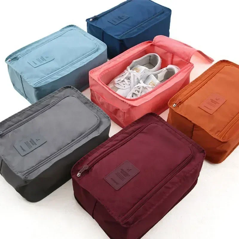 Reiseaufbewahrung, tragbare Sneaker-Tasche, wasserdicht, atmungsaktiv, Einzelschuh-Aufbewahrungstasche, faltbar, tragbar, kleine Schuhtasche, 6 Farben