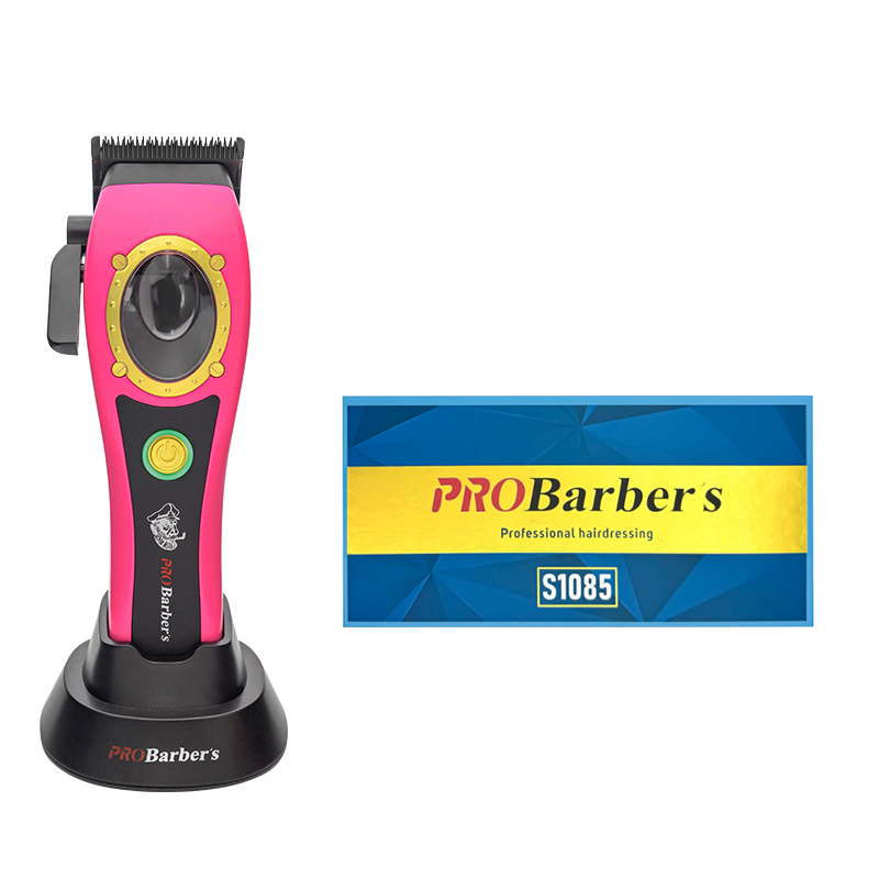 OEM 8000rpm Brush Magnetic Motor Barber Clipper Brush Hair Clipper Cordless Blade Clipper for men Hair cutting machine: green
