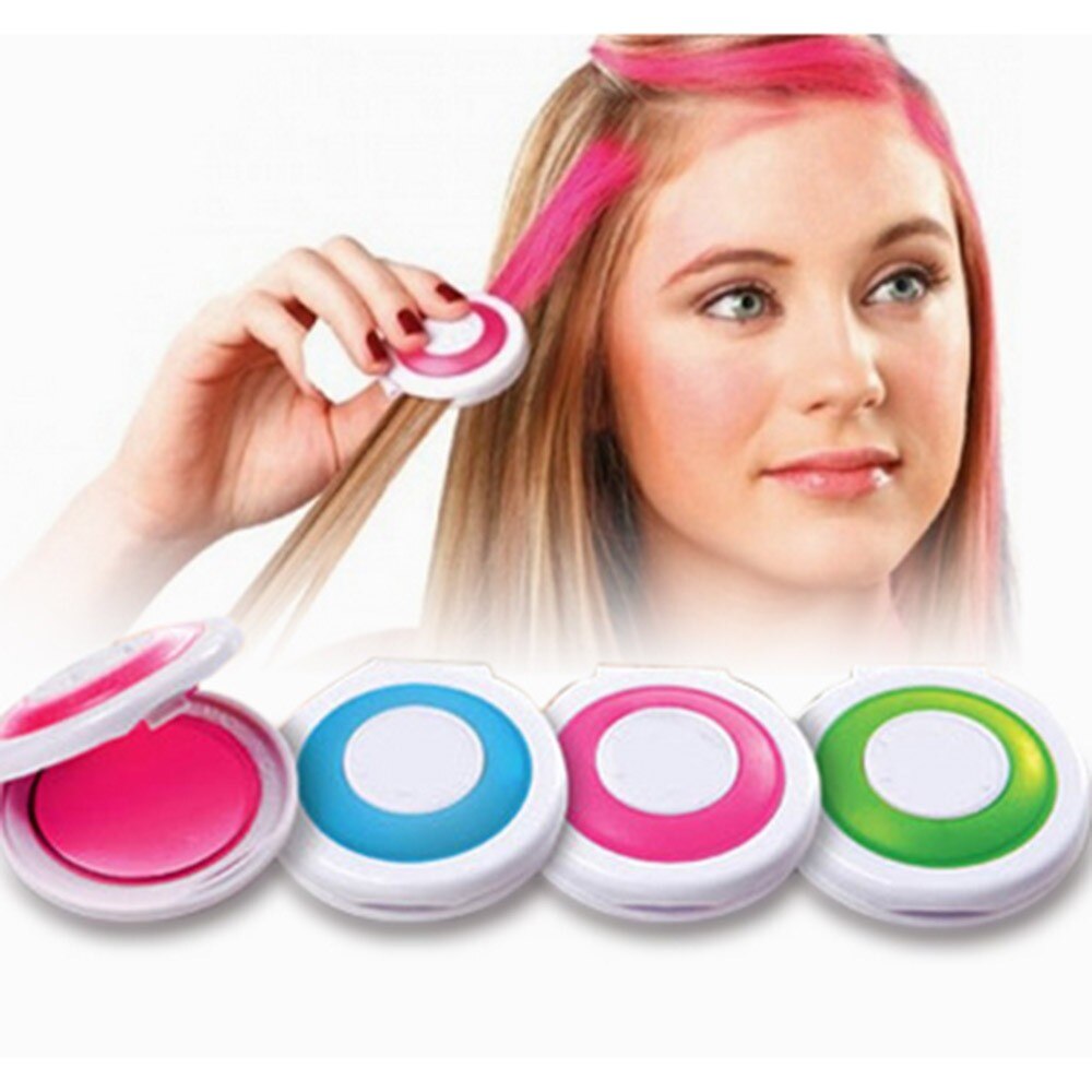 COLORI TINTA TEMPORANEI per CAPELLI in QUATTRO COLORAZIONI BLU VERDE ROSA viola
