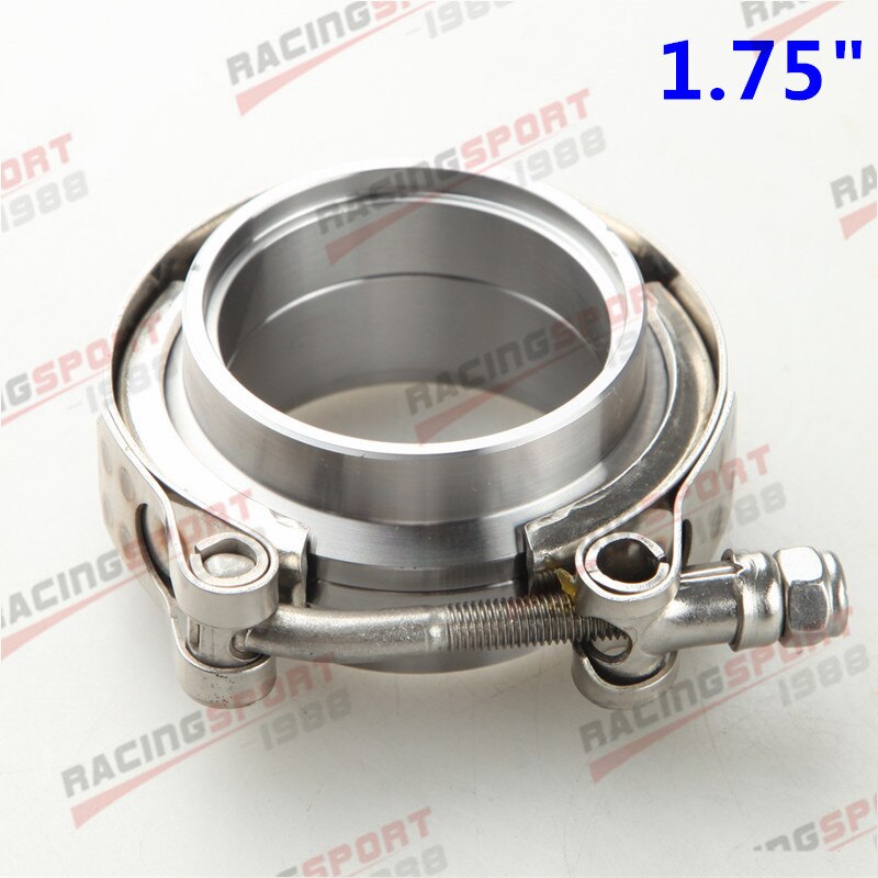 1.5 "1.75" 2 "2.25" 2.5 "2.75" 3 "3.5" 4 "Turbo échappement v-band pince et acier doux mâle/femelle bride Kit: 1.75 Inch