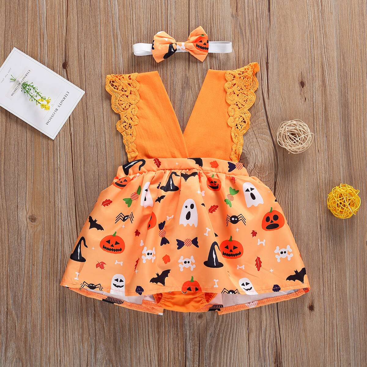 Halloween peuter kinderen baby meisjes jongen kant kleding schattige romper jumpsuit rokken outfits