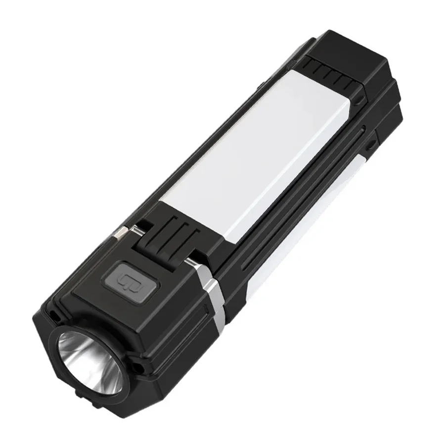 Draagbare opvouwbare LED-buitententlamp Waterdicht campinglicht USB oplaadbaar Noodavondmarkt Worket Light Zaklamp: Default Title