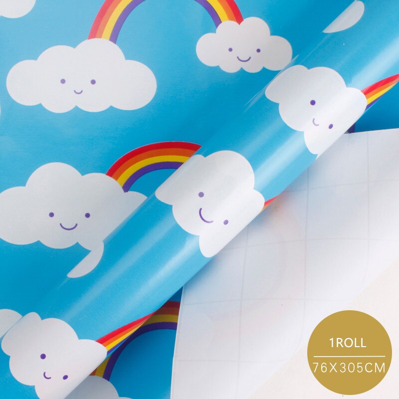 76X305Cm Inpakpapier Geschenkdoos Artware Verpakking Materiaal Kinderen Verjaardag Voor Festival Partywrapping Decor Supplies: A       76X305cm