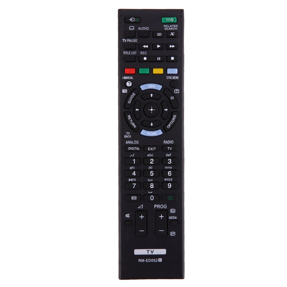 Afstandsbediening Vervanging Voor Sony Tv RM-ED050 RM-ED052 RM-ED053 RM-ED060 Zwarte Afstandsbediening Unit 25X50Mm Duurzaam