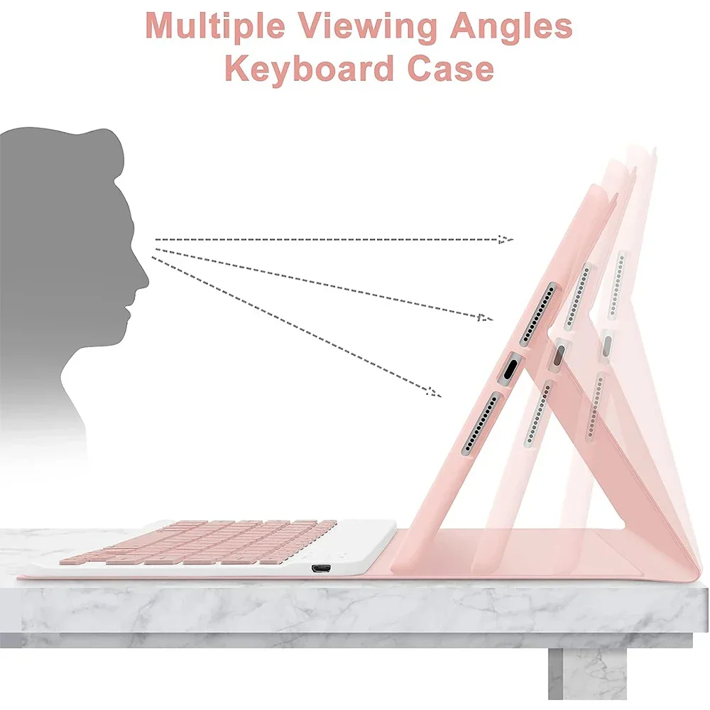 for Apple IPad 11th Generation (A16) 10.9 Inch Case Magnetic Wireless Bluetooth Keyboard+Tablet Cover for IPad 10th Gen