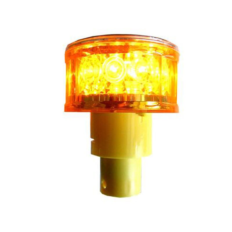 12 stücke Blau LED Blinklicht Solar--warnen Licht mit gelb griff, Solar--warnen Licht für Verkehrs Sicherheit