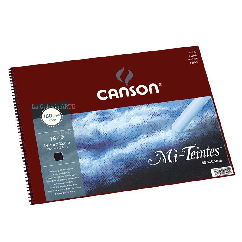 Hahnemühle Pastel Velour Paper Block - 260 G/m², White, 24x32cm, 10 Sheets For Pastels & Drawing