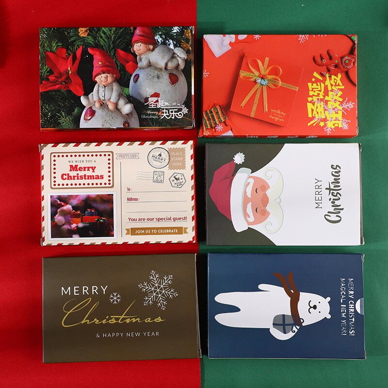 Tarjetas postales navideñas para navidad, de Navidad, papelería creativa, escritura, de tarjetas postales, tarjeta de Año , 120 Uds.