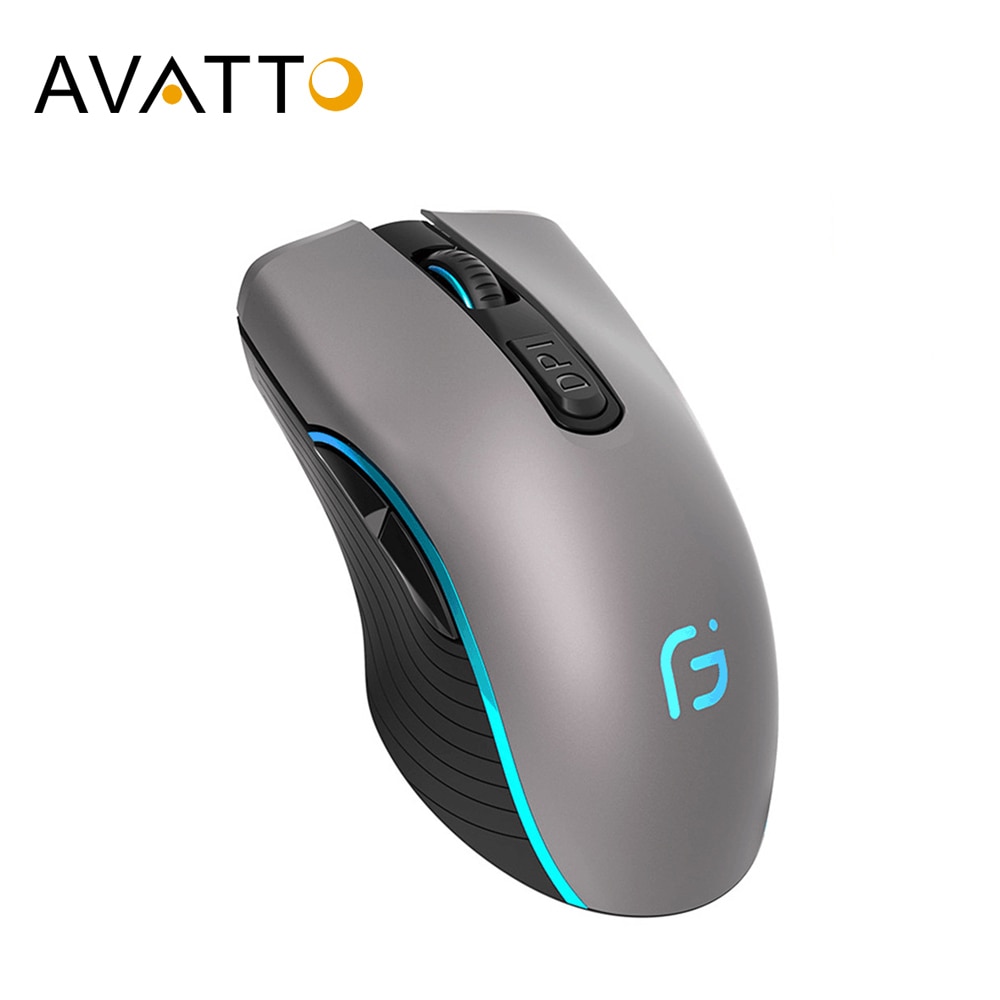 AVATTO – souris optique sans fil Bluetooth 4.0 + 2.4 ghz, 2400DPI, double , Portable, pour ordinateur PC et Portable