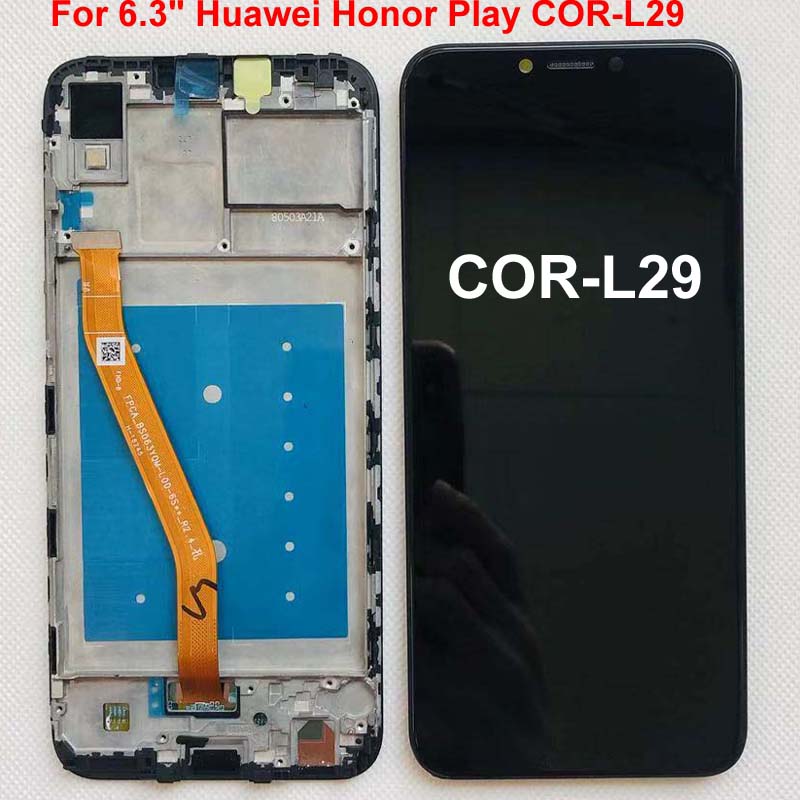 6.3 "AAA dla Huawei honor bawić się kor-L29 wyświetlacz LCD Digitizer zespół ekranu dotykowego dla Huawei honor bawić się LCD oryginalny LCD + rama