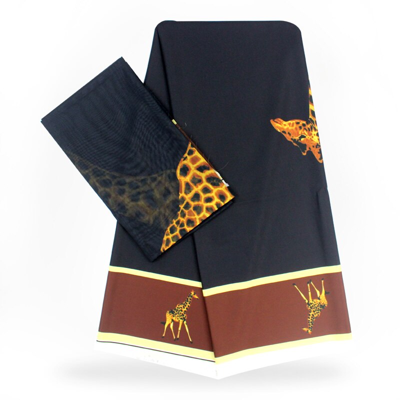 YBG! Tissu africain en soie imitation , tissu africain, tissus ankara nigérians, cire africaine, ! J72615: Marron