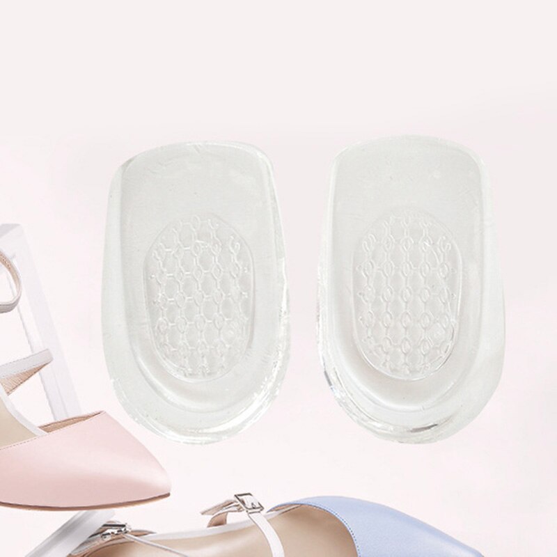 1 Pair Heel Insoles Shoes Massage Cushion Silicone Gel Inserts Pads Massager XIN