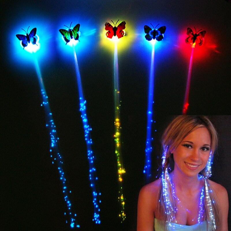 1 Pcs LED Knippert Haar Vlecht Gloeiende Lichtgevende Haarspeld Haar Ornament Meisjes Novetly Speelgoed Jaar Party Kerst