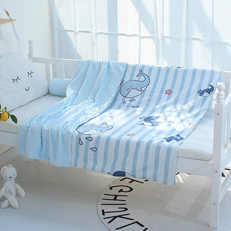 Baby Wieg Quilts Bed Linnen Peas Minky Rustgevende Dekens 100% Katoen Comfort Dekbedovertrek Pasgeboren Beddengoed Set Voor Peuter Zuigeling: 12 quilt cover