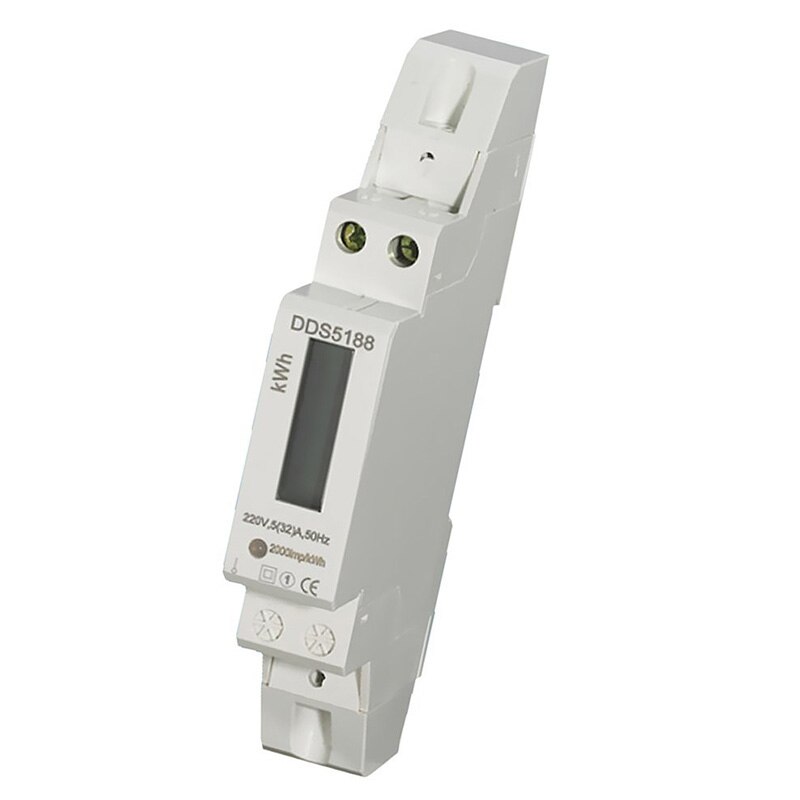 Single Phase Two Wire Power kWh Energy Sub Meter DIN Rail Mount - Electronic: Default Title