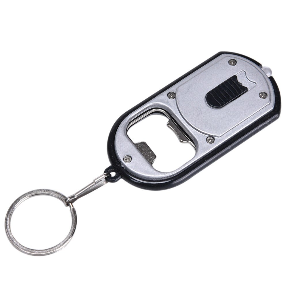 2-in-1 Multifunctional Opener Cool Bottle Openers With LED Light Opener Keychain Key Ring Lamp Keyrings