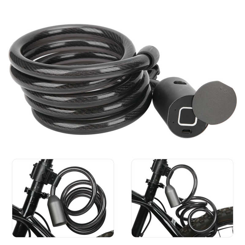 Laptop Accessoires Kabel Hangslot Vingerafdruk Slot Anti‑theft Anti‑shear Voor Motorfiets Elektrische Auto