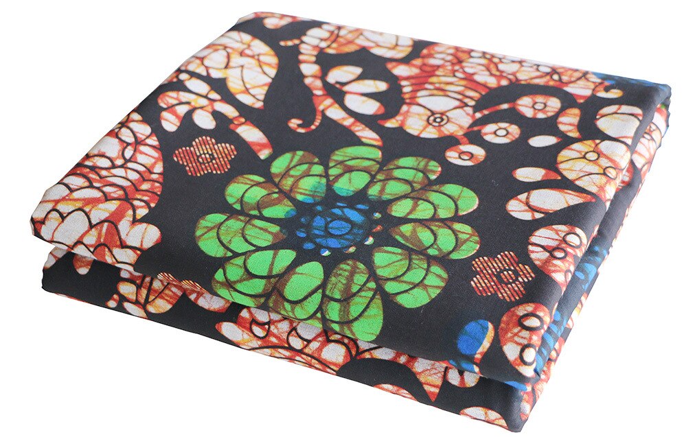 Tela estampada de algodón de , vestidos africanos de Ankara para de boda, trajes de 6 yardas x cm, novedad de 115: Color2